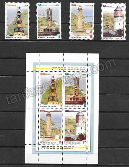 valor y precio Colección sellos faros de Cuba