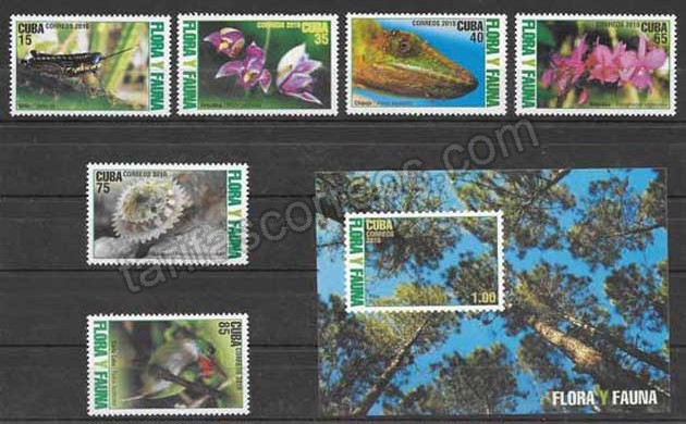 valor y precio Colección sellos fauna y flora cubana