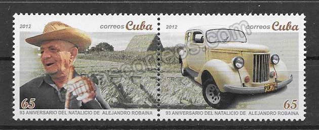 enviar paquetes desde - valor sellos Alejandro Robaina cultivador cubano de tabaco