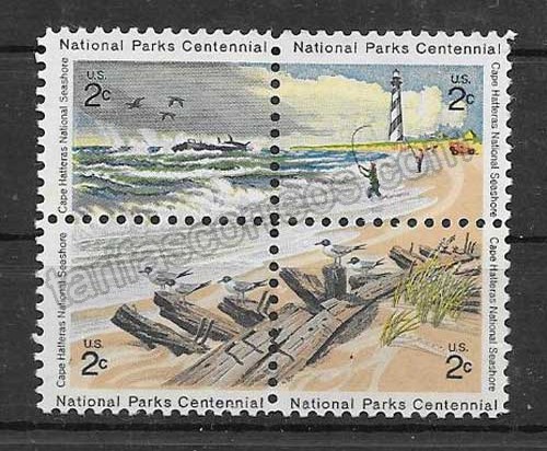  Colección sellos parques naturales de EE:UU