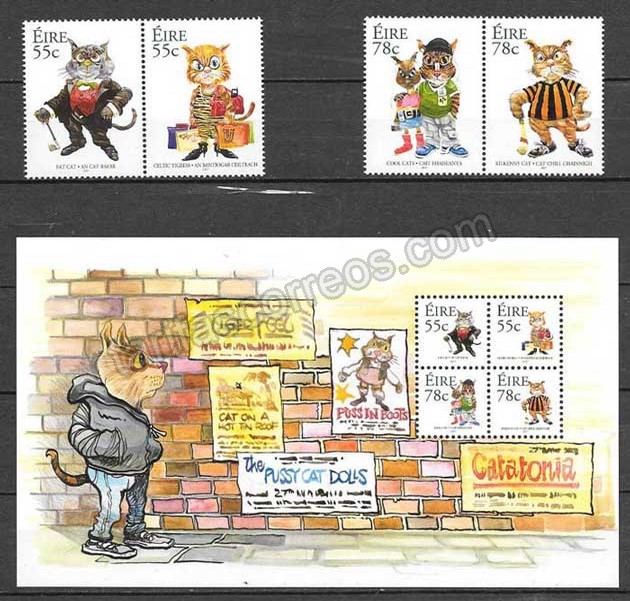 enviar paquetes desde - valor sellos cómic Irlanda 2007