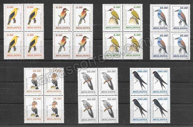enviar paquetes desde - valor sellos Filatelia fauna diversa - aves 1993