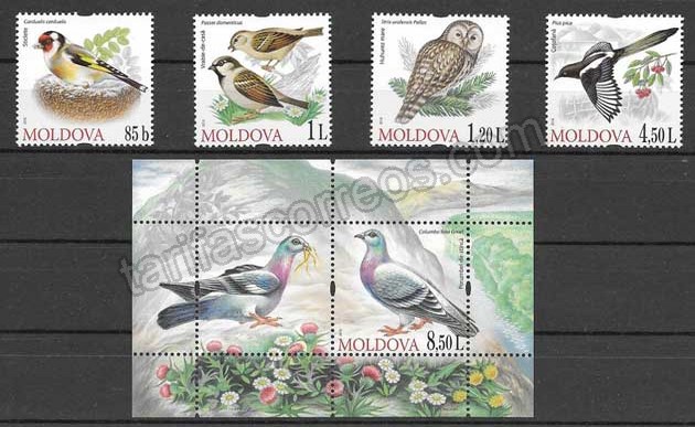 Filatelia fauna -  aves diversas 2010