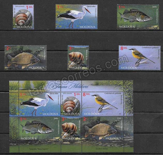 valor y precio Colección sellos fauna diversa 2015
