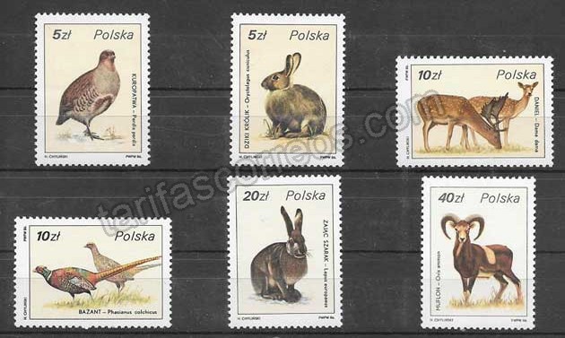 enviar paquetes desde - valor sellos diversidad de animales