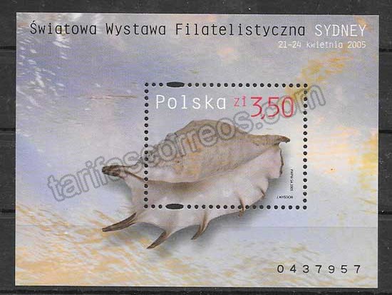  Sellos Filatelia fauna marina 2005