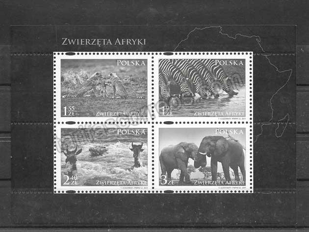 enviar paquetes desde - valor sellos fauna de áfrica 2009
