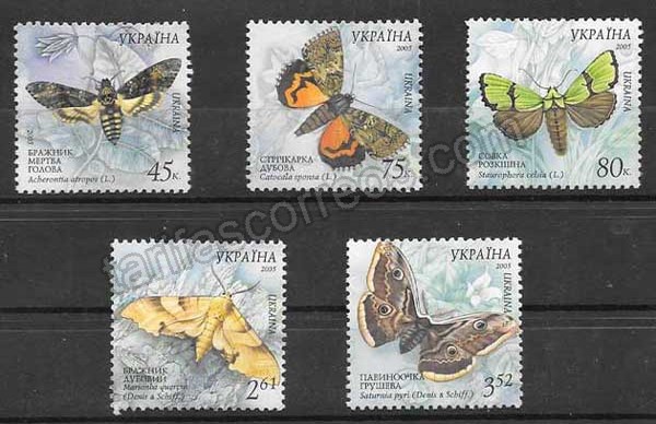 enviar paquetes desde - valor sellos Ucrania-2005-01