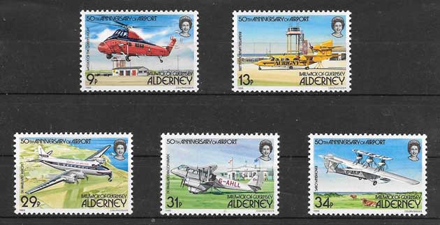 transporte aéreo Alderney
