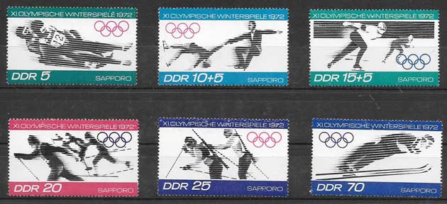 enviar paquetes desde - valor sellos deporte Alemania Oriental 1971