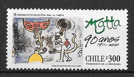 valor y precio Colección sellos arte Chile 2001