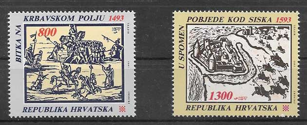 enviar paquetes desde - valor sellos arte Croacia 1993