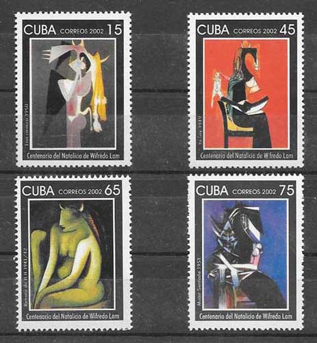 enviar paquetes desde - valor sellos Filatelia arte Cuba-2002-11