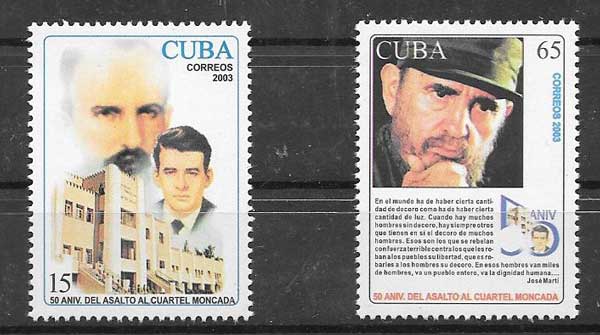 enviar paquetes desde - valor sellos personalidad cubana Fidel