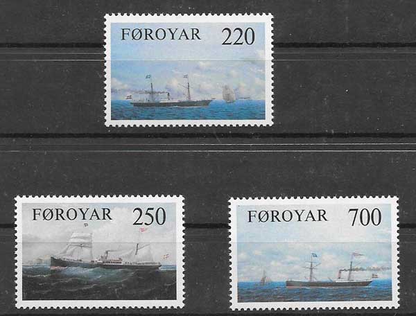 valor y precio Colección sellos transporte marítimo Feroe 1983