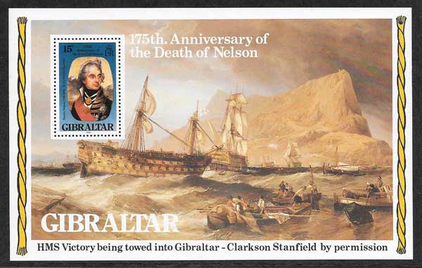 Filatelia transporte marítimo Gibraltar