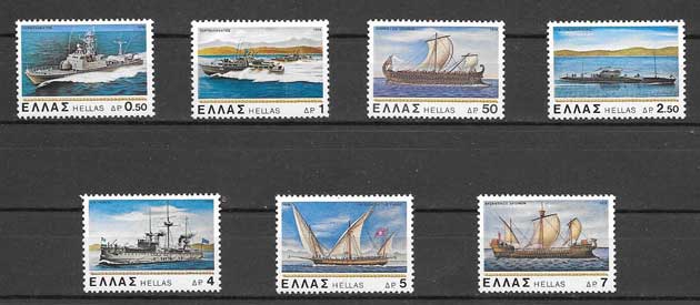 enviar paquetes desde - valor sellos transporte marítimo Grecia 1978