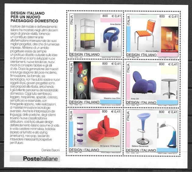 valor y precio Colección sellos arte Italia 2001