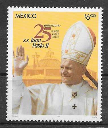 valor y precio Colección sellos El Papa México 2005