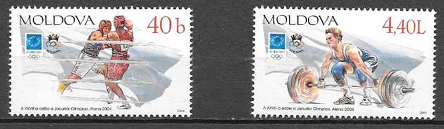 Filatelia Olímpicos Moldavia 2004