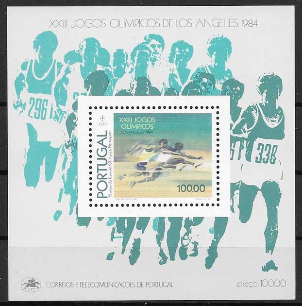 Filatelia Juegos olímpicos Portugal 1984