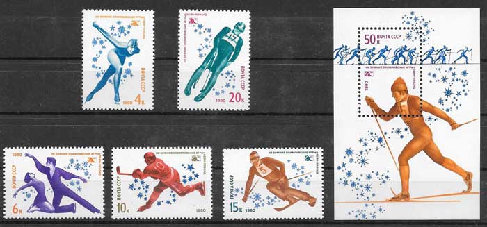 enviar paquetes desde - valor sellos olimpiadas Rusia 1980