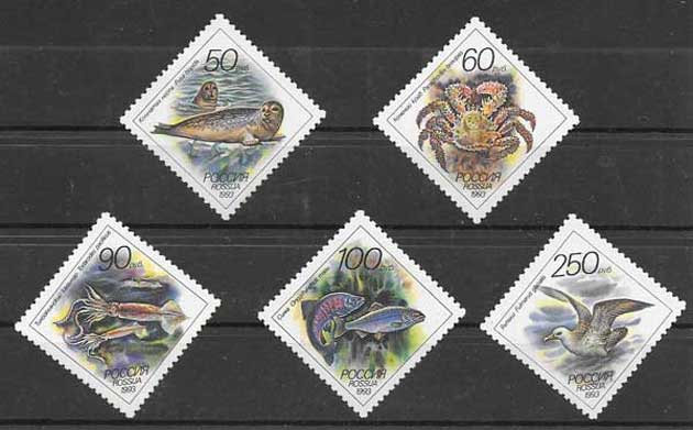 enviar paquetes desde - valor sellos Rusia-1993-01