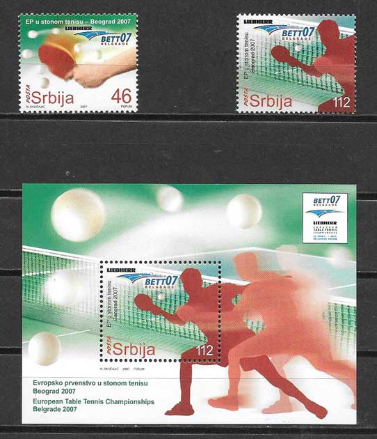 enviar paquetes desde - valor sellos deporte serbia