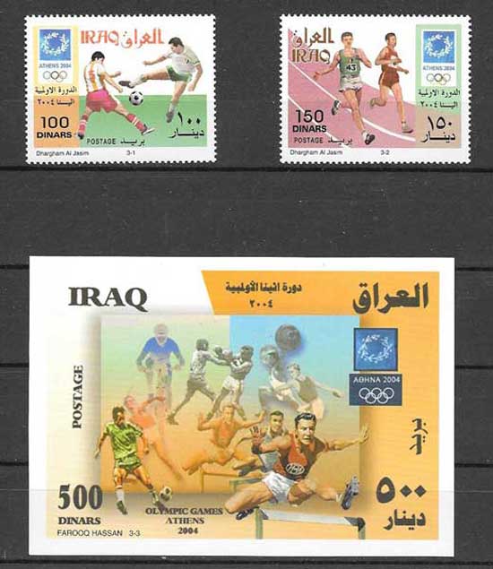  Colección sellos juegos olímpicos Iraq 2006